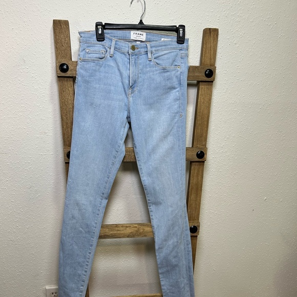 Frame Denim Light Blue Skinny Jeans - Picture 6 of 7